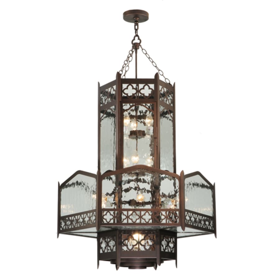 Meyda Tiffany Church 6 Light 36" Wide Abstract Pendant