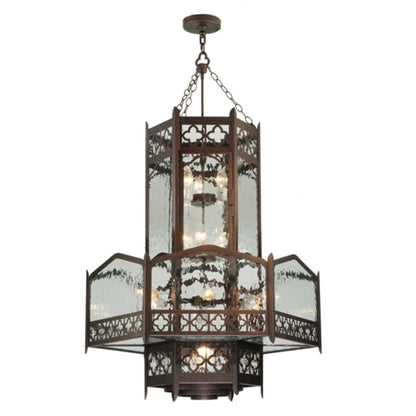 Meyda Tiffany Church 6 Light 36" Wide Abstract Pendant