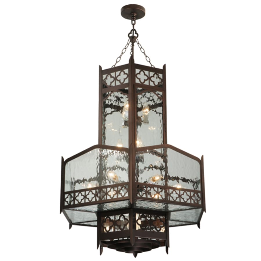 Meyda Tiffany Church 6 Light 36" Wide Abstract Pendant
