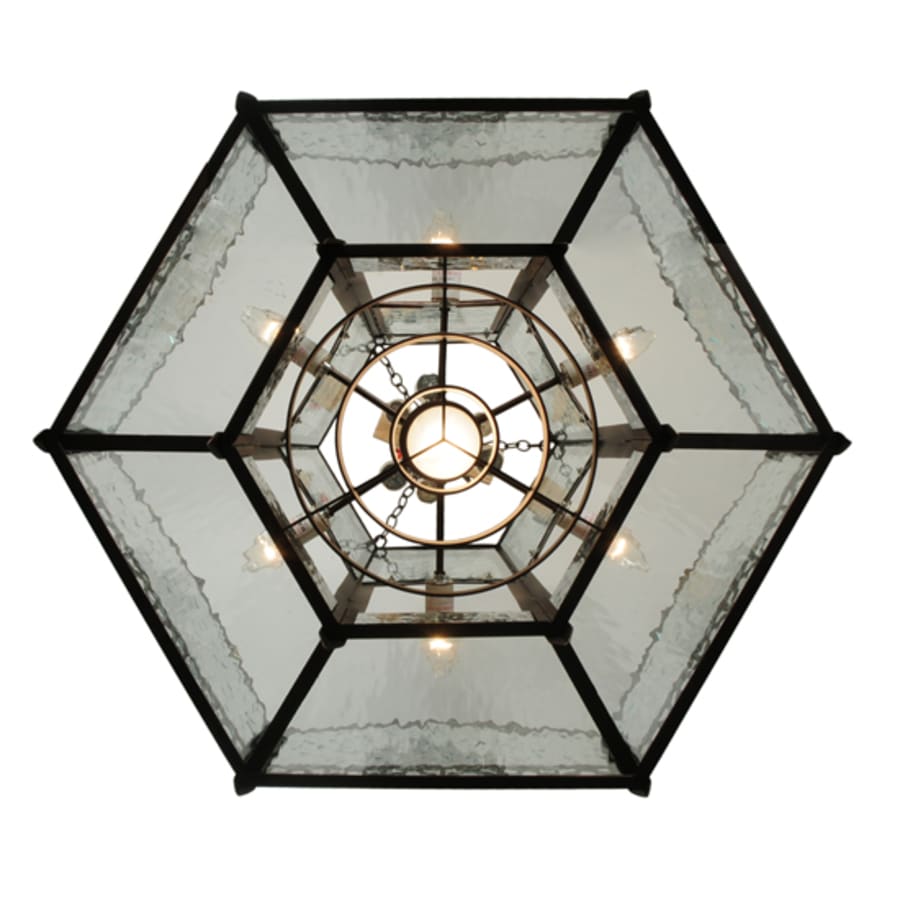 Meyda Tiffany Church 6 Light 36" Wide Abstract Pendant