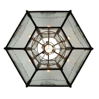 Meyda Tiffany Church 6 Light 36" Wide Abstract Pendant