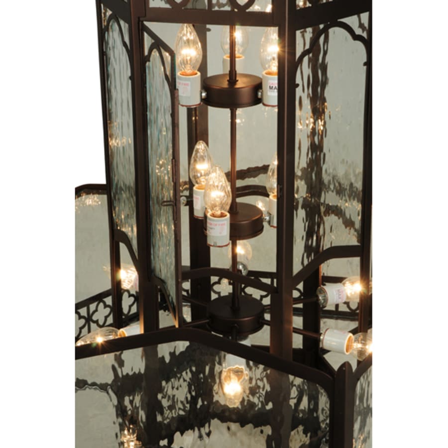 Meyda Tiffany Church 6 Light 36" Wide Abstract Pendant