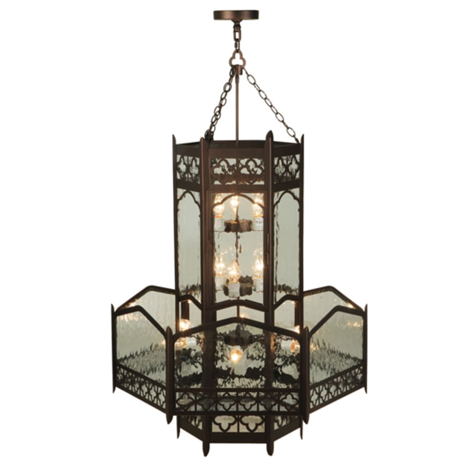 Meyda Tiffany Church 6 Light 36" Wide Abstract Pendant