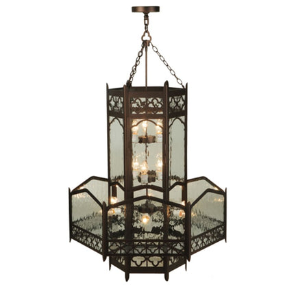 Meyda Tiffany Church 6 Light 36" Wide Abstract Pendant
