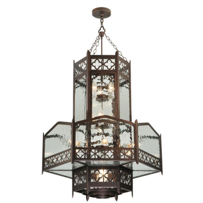 Meyda Tiffany Church 6 Light 36" Wide Abstract Pendant