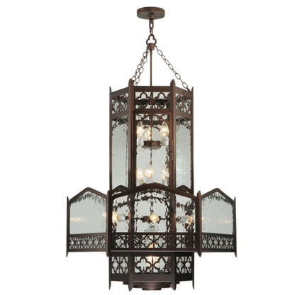 Meyda Tiffany Church 6 Light 36" Wide Abstract Pendant