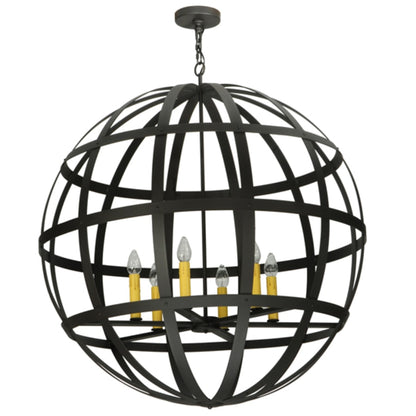 Meyda Tiffany Atlas 6 Light 42" Wide Taper Candle Pendant