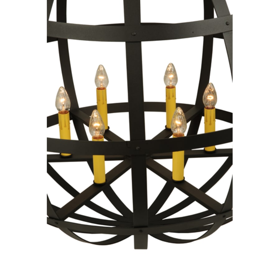 Meyda Tiffany Atlas 6 Light 42" Wide Taper Candle Pendant