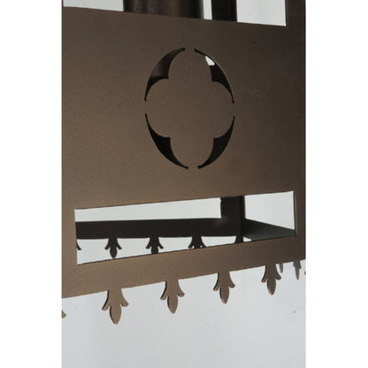 Meyda Tiffany Woolf 3 Light 24" Wide Pillar Candle Pendant
