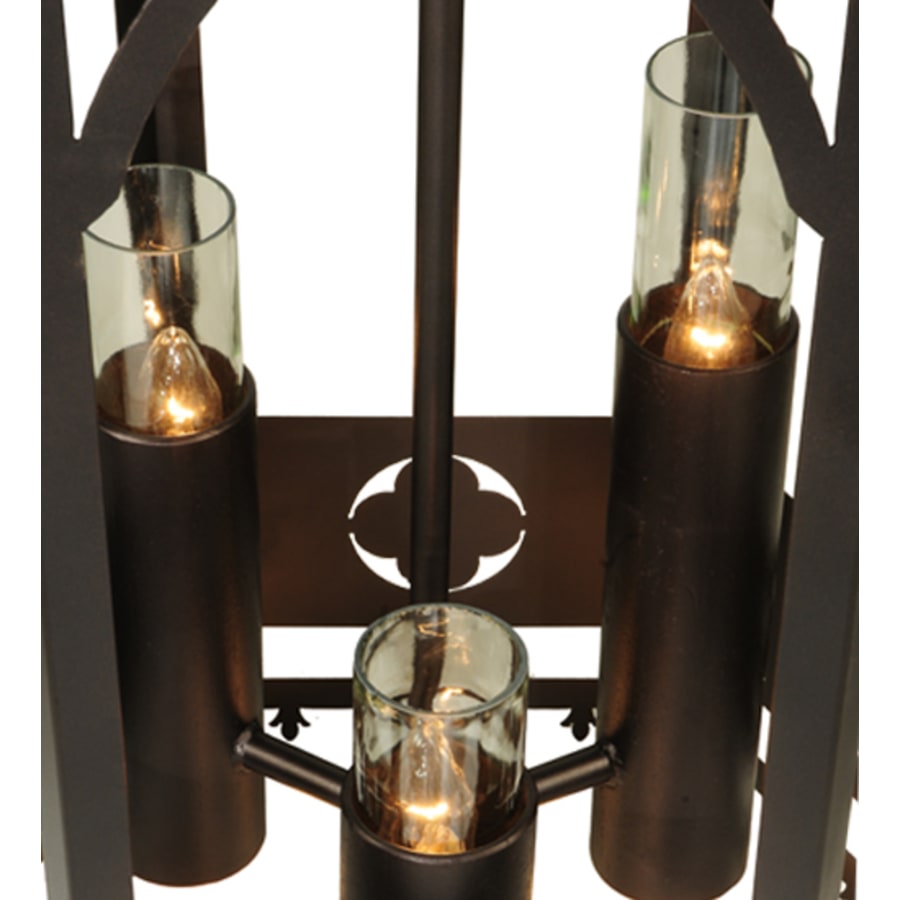 Meyda Tiffany Woolf 3 Light 24" Wide Pillar Candle Pendant