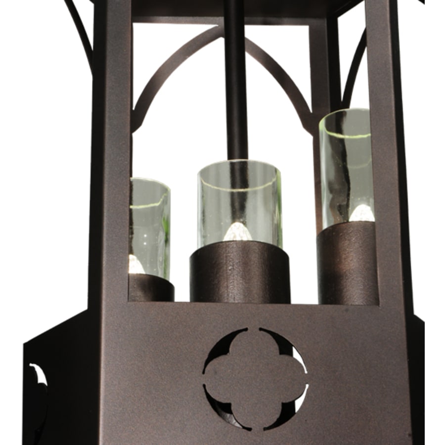 Meyda Tiffany Woolf 3 Light 20" Wide Pillar Candle Pendant