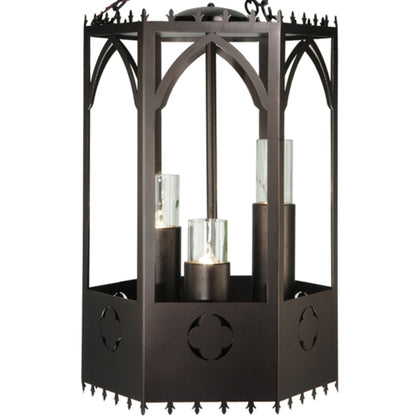 Meyda Tiffany Woolf 3 Light 20" Wide Pillar Candle Pendant