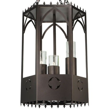 Meyda Tiffany Woolf 3 Light 20" Wide Pillar Candle Pendant