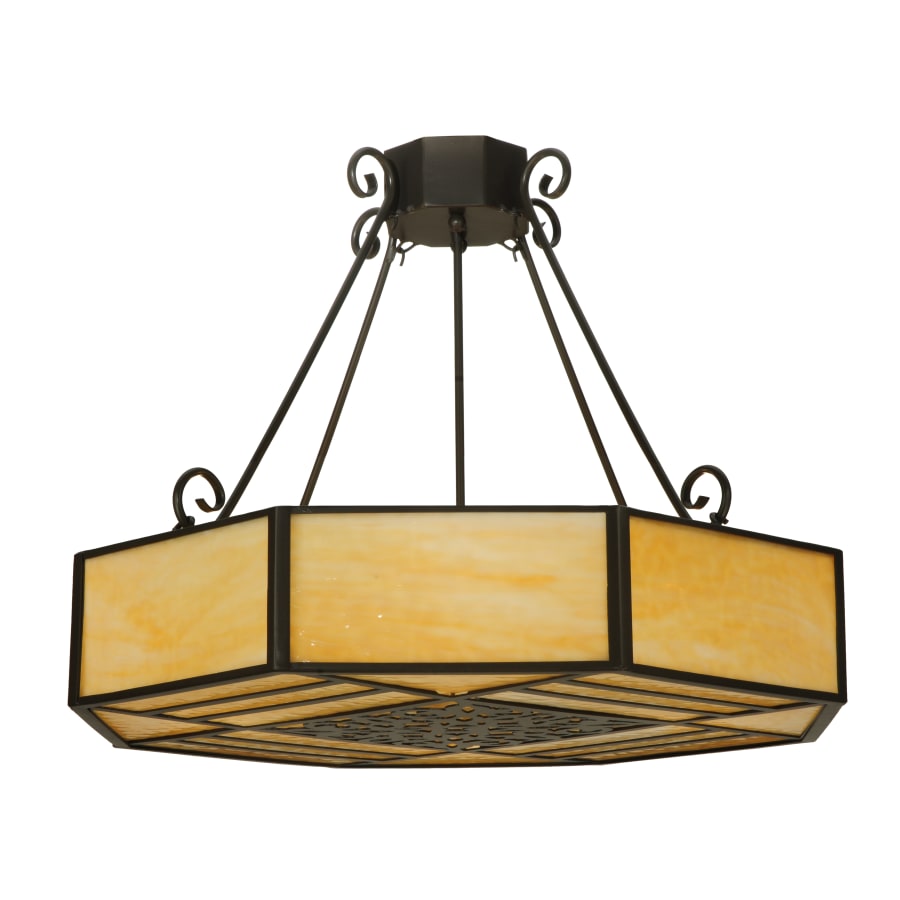 Meyda Tiffany 32.25" W Lakeside Octagon Semi-Flushmount Ceiling Fixture