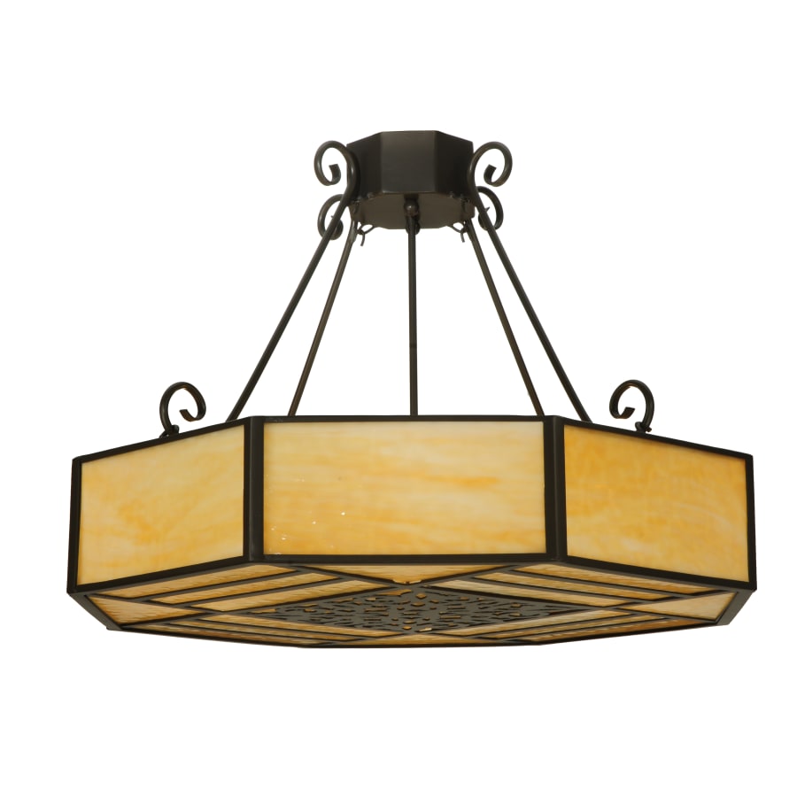 Meyda Tiffany 32.25" W Lakeside Semi-Flushmount Ceiling Fixture