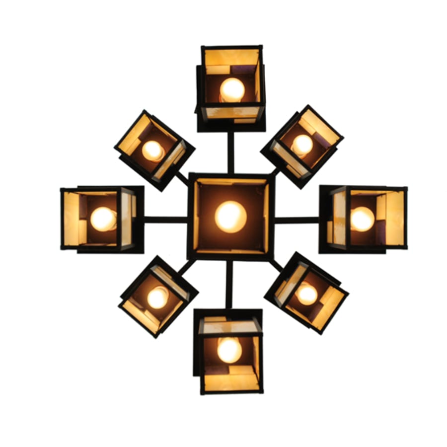 Meyda Tiffany Hyde Park T Mission 9 Light 32" Wide Chandelier