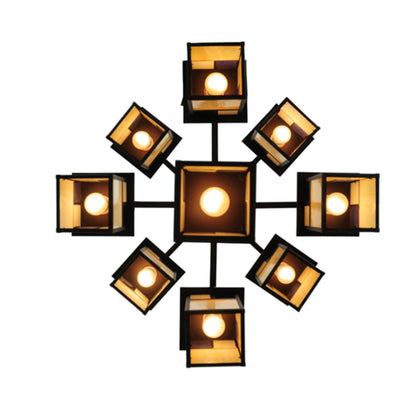 Meyda Tiffany Hyde Park T Mission 9 Light 32" Wide Chandelier