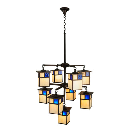 Meyda Tiffany Hyde Park T Mission 9 Light 32" Wide Chandelier