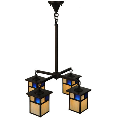 Meyda Tiffany Hyde Park T Mission 4 Light 25" Wide Chandelier