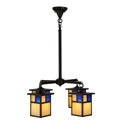 Meyda Tiffany Hyde Park T Mission 4 Light 25" Wide Chandelier