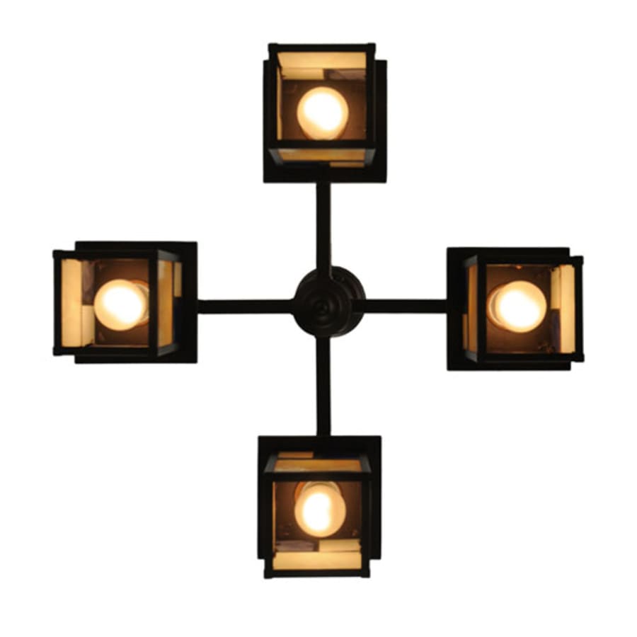Meyda Tiffany Hyde Park T Mission 4 Light 25" Wide Chandelier