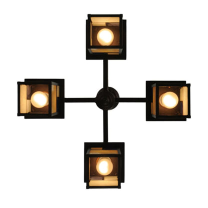 Meyda Tiffany Hyde Park T Mission 4 Light 25" Wide Chandelier