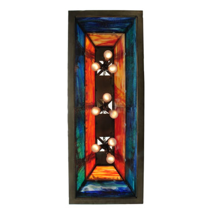 Meyda Tiffany Long Bear 6 Light 50" Wide Linear Pendant