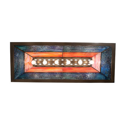 Meyda Tiffany Long Bear 6 Light 50" Wide Linear Pendant