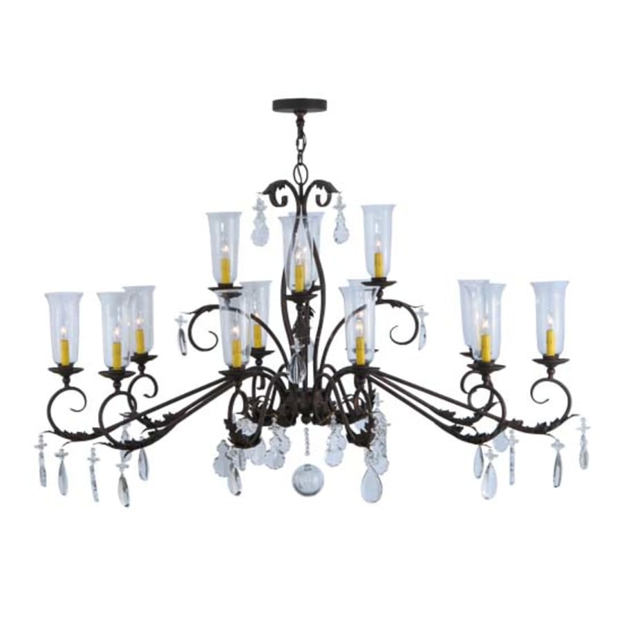 Meyda Tiffany Windsor 14 Light 38" Wide Crystal Candle Style Chandelier - Custom Finish