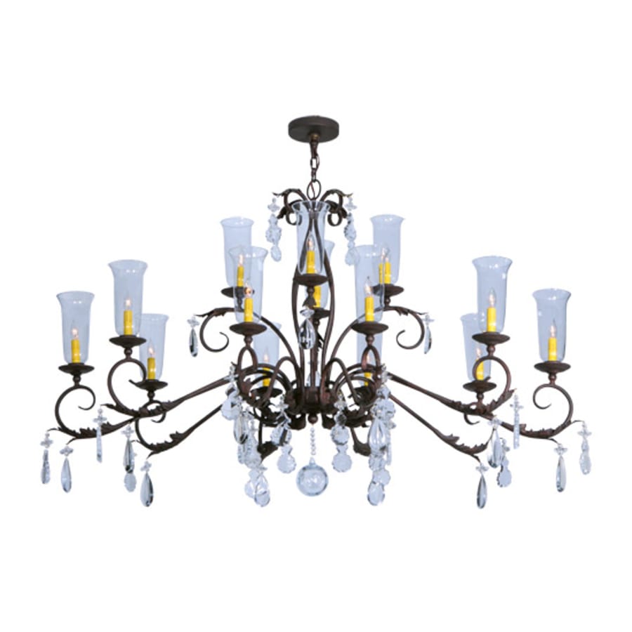 Meyda Tiffany Windsor 14 Light 38" Wide Crystal Candle Style Chandelier - Custom Finish