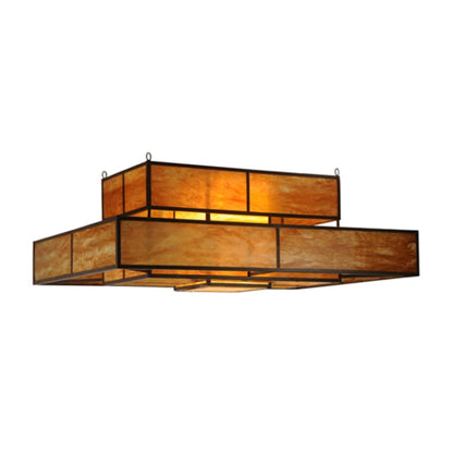 Meyda Tiffany Fellowship 8 Light 72" Wide Semi-Flush Ceiling Fixture
