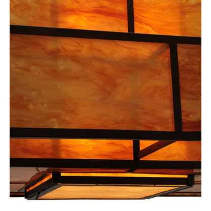 Meyda Tiffany Fellowship 8 Light 72" Wide Semi-Flush Ceiling Fixture