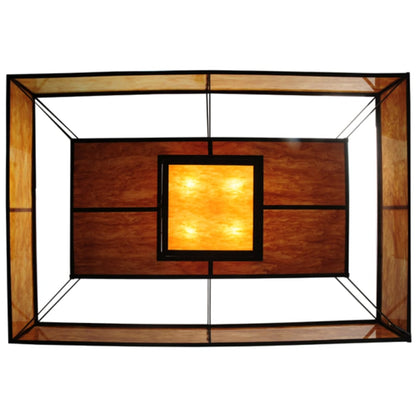 Meyda Tiffany Fellowship 8 Light 72" Wide Semi-Flush Ceiling Fixture