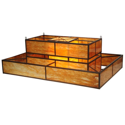 Meyda Tiffany Fellowship 8 Light 72" Wide Semi-Flush Ceiling Fixture