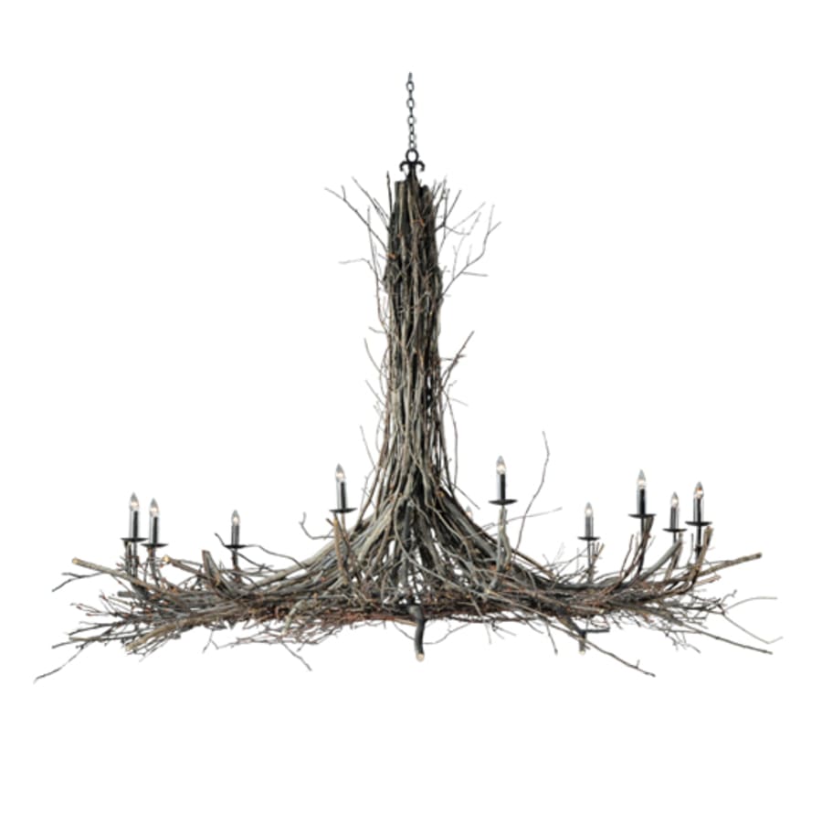 Meyda Tiffany Twigs 12 Light 132" Wide Taper Candle Style Chandelier