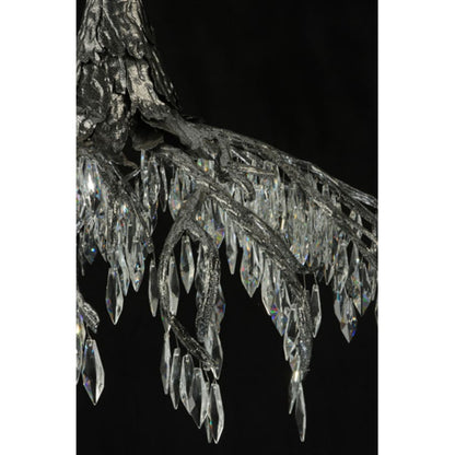 Meyda Tiffany Winter at Stillwater 28" Wide LED Crystal Waterfall Chandelier