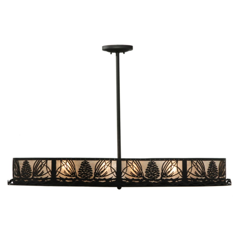 Meyda Tiffany Mountain Pine 8 Light 48" Wide Linear Pendant