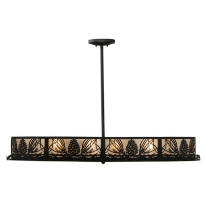 Meyda Tiffany Mountain Pine 8 Light 48" Wide Linear Pendant