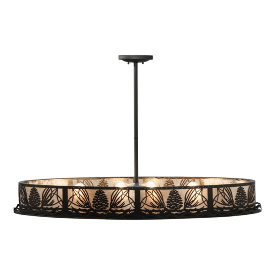 Meyda Tiffany Mountain Pine 8 Light 48" Wide Linear Pendant