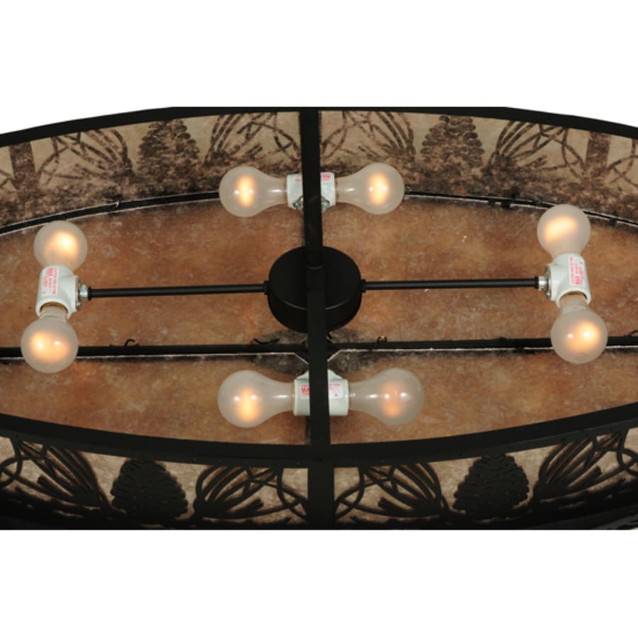 Meyda Tiffany Mountain Pine 8 Light 48" Wide Linear Pendant