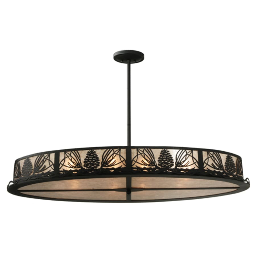 Meyda Tiffany Mountain Pine 8 Light 48" Wide Linear Pendant