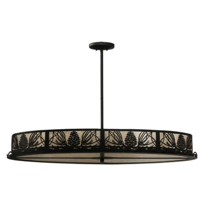 Meyda Tiffany Mountain Pine 8 Light 48" Wide Linear Pendant