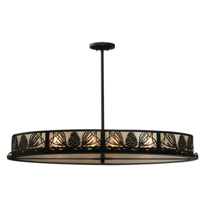 Meyda Tiffany Mountain Pine 8 Light 48" Wide Linear Pendant