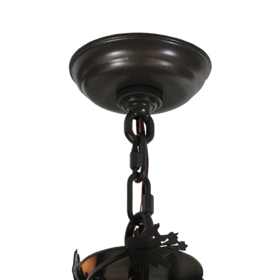 Meyda Tiffany Greenbriar Oak 11 Light 34" Wide Taper Candle Style Chandelier