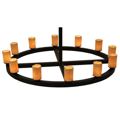 Meyda Tiffany Horizon Ring 12 Light 61" Wide Semi-Flush Ceiling Fixture