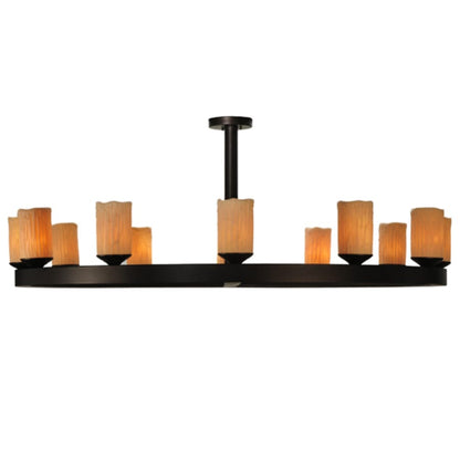 Meyda Tiffany Horizon Ring 12 Light 61" Wide Semi-Flush Ceiling Fixture
