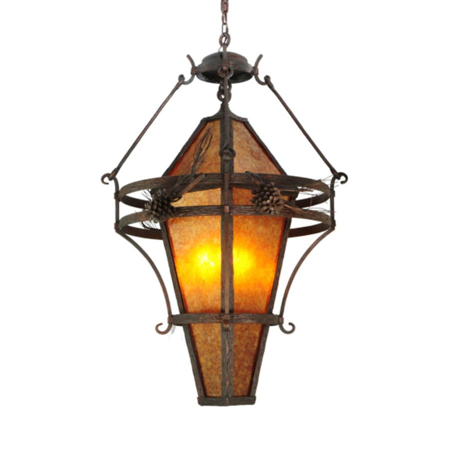 Meyda Tiffany Lone Pine 3 Light 36" Wide Pendant