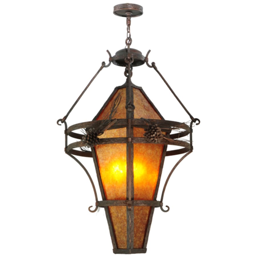 Meyda Tiffany Lone Pine 3 Light 36" Wide Pendant