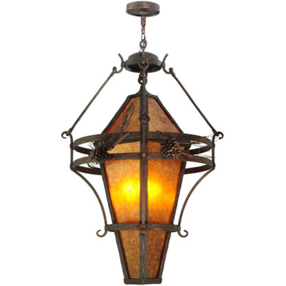 Meyda Tiffany Lone Pine 3 Light 36" Wide Pendant