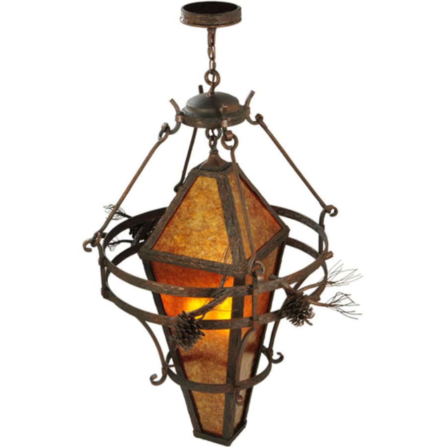 Meyda Tiffany Lone Pine 3 Light 36" Wide Pendant